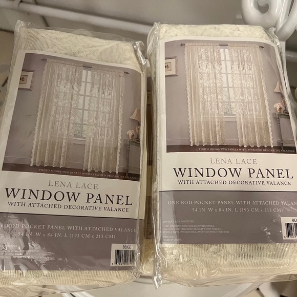 Lace Curtains by Astoria Grand (8 Panels Total) - Picture 1 of 3